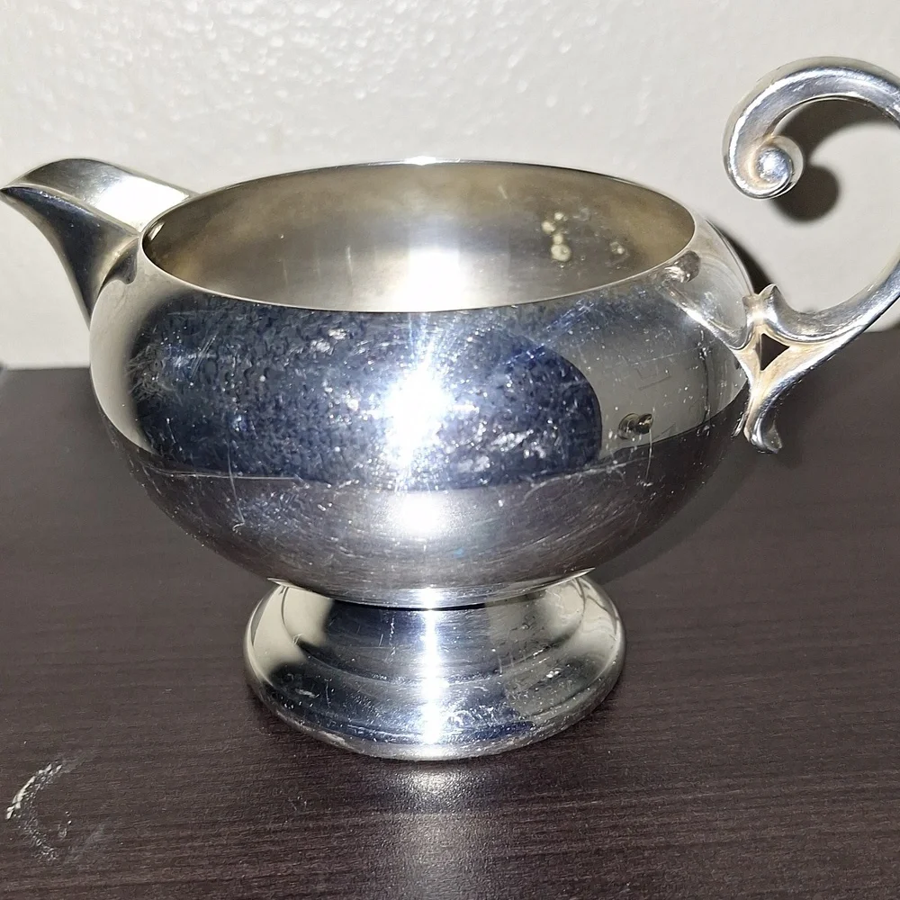 Silver Creamer Dish Bristol Silver